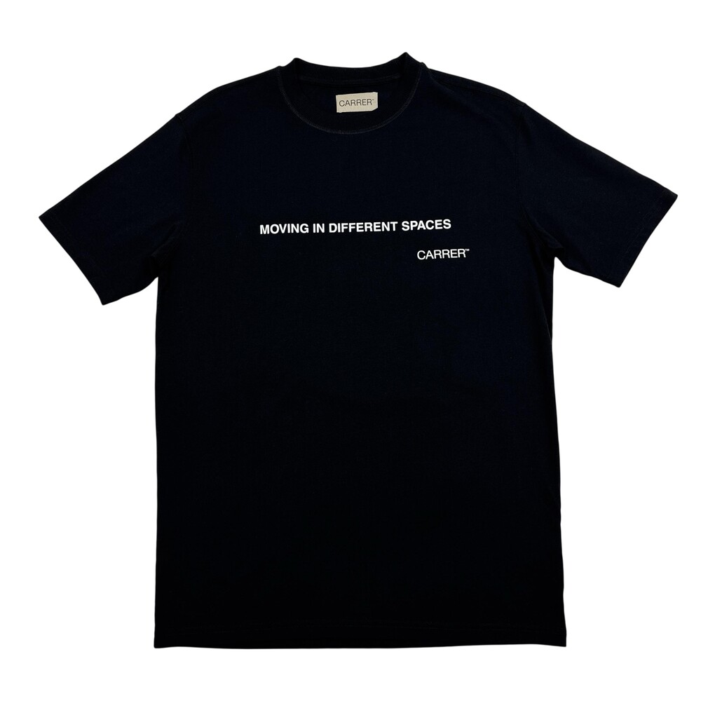 Carrer Shirt Mens S Black Moving In Different Spaces Graphic Tee 2023 Streetwear